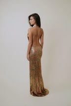 Liana Gown in Fleuir Sequin