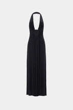 Jennifer Cupro Gown in Black