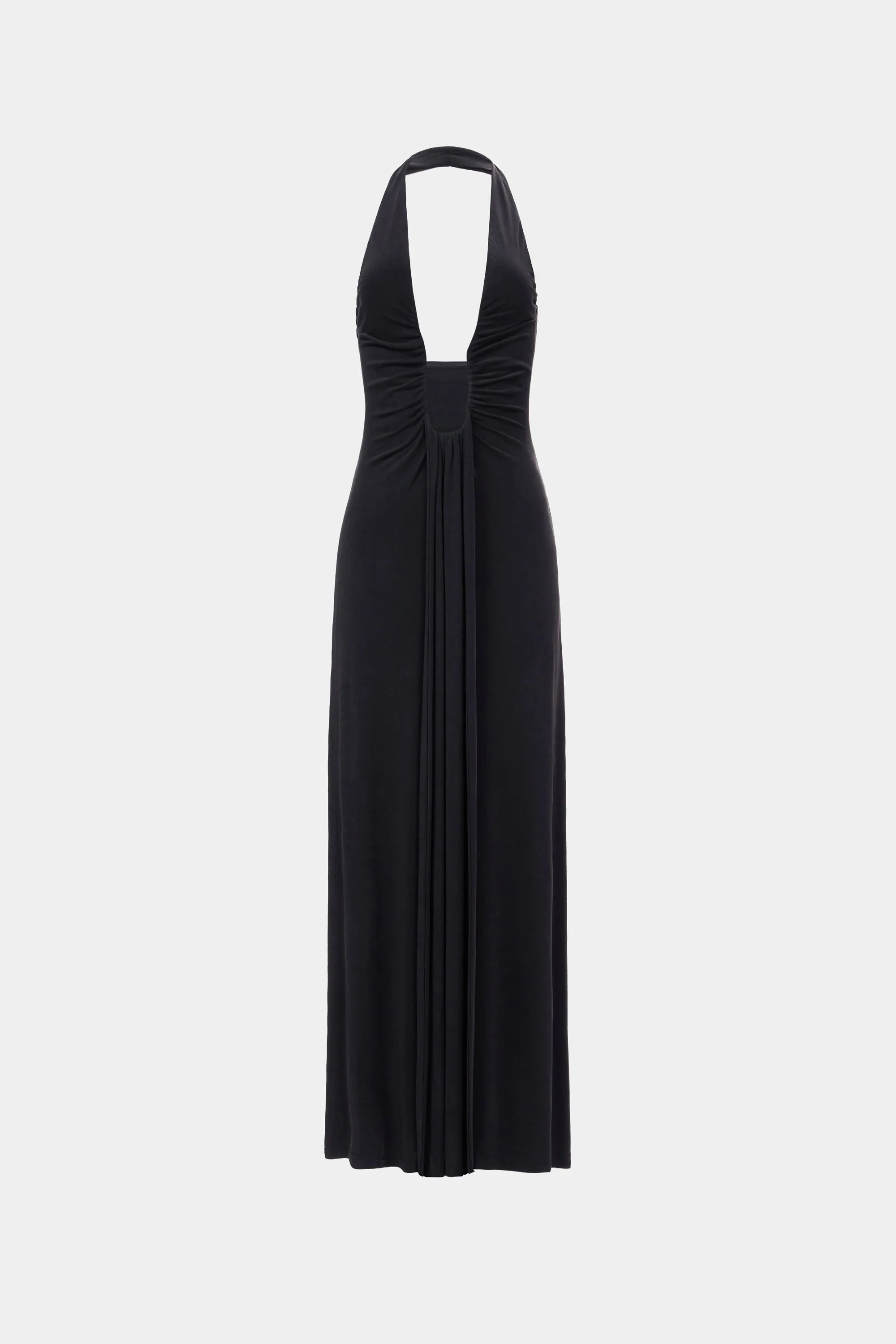 Jennifer Cupro Gown in Black