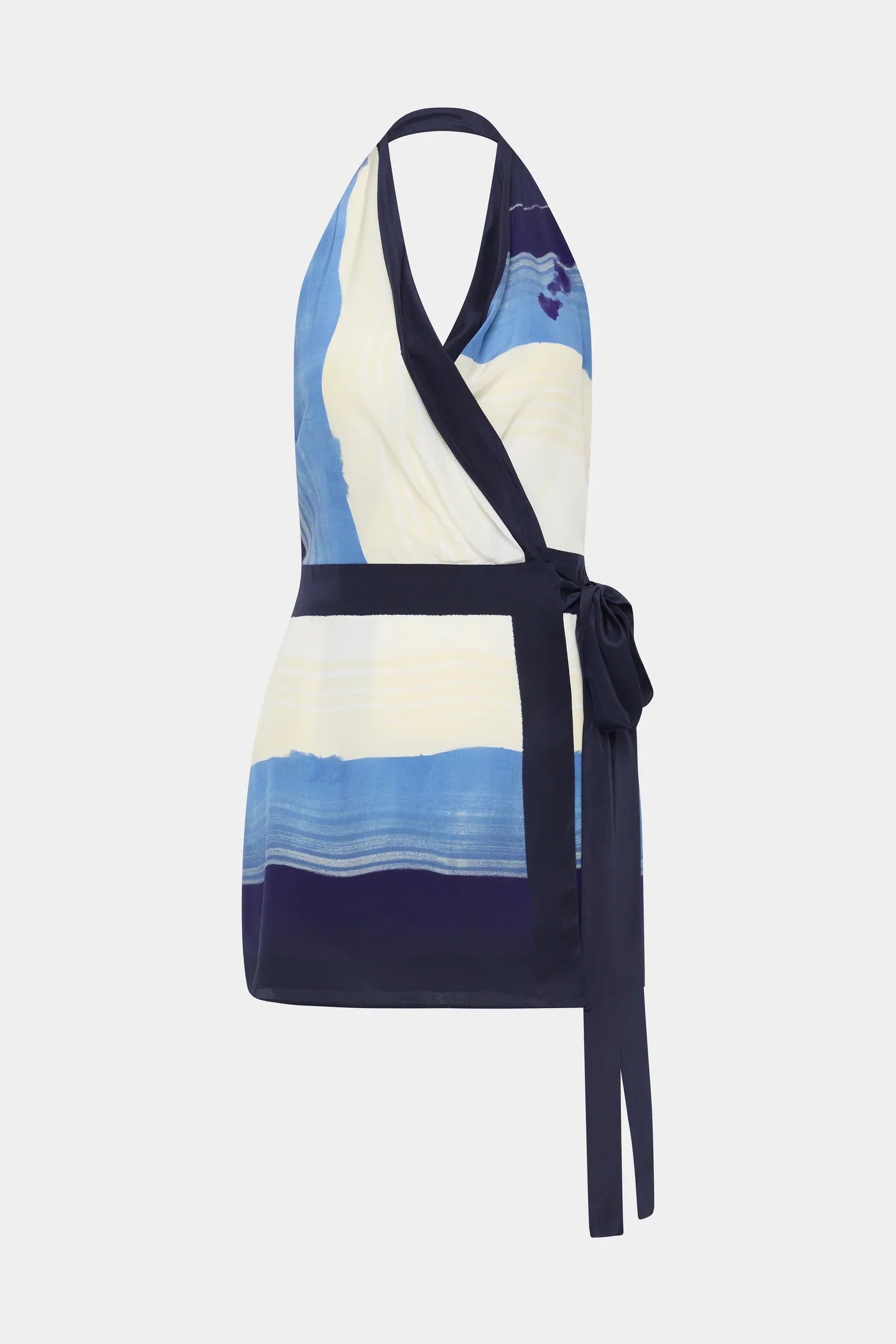 Mariner Halter Wrap Mini Dress