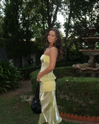 Melt Panel Dress in Limoncello