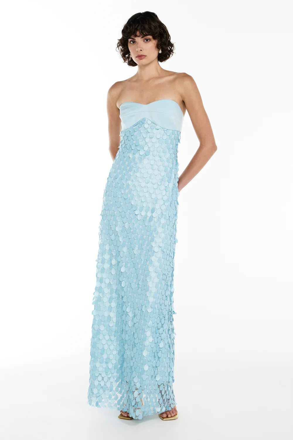 Supreme Extreme Balconette Gown in Aqua Spritz
