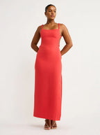 Spoerri Backless Gown In Red