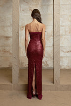 Elizabeth Dress in Ruby
