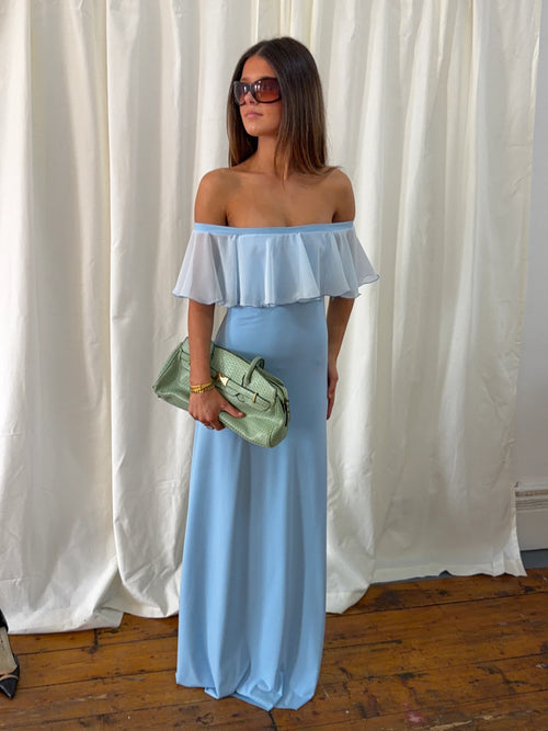 Physllis Dress in Baby Bue