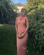 The Gaia Gown in Papaya