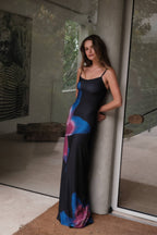 Midnight Lily Floral Slip Dress