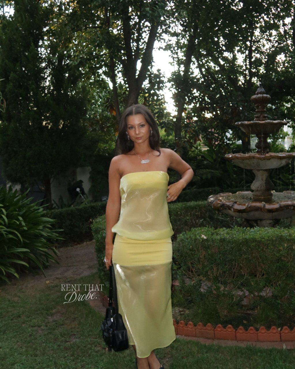 Melt Panel Dress in Limoncello
