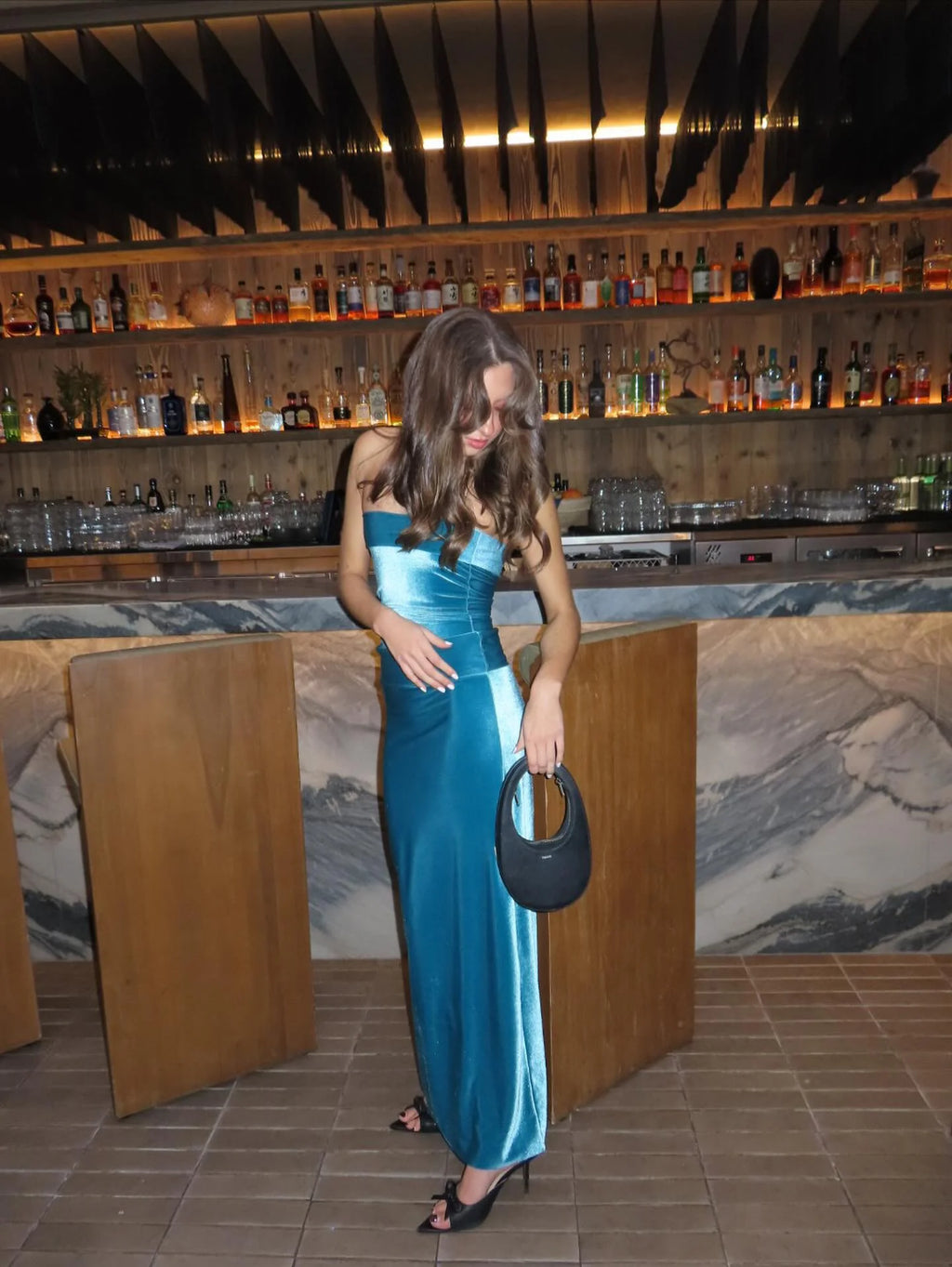 Camryn Top and Martini Maxi Skirt in Teal