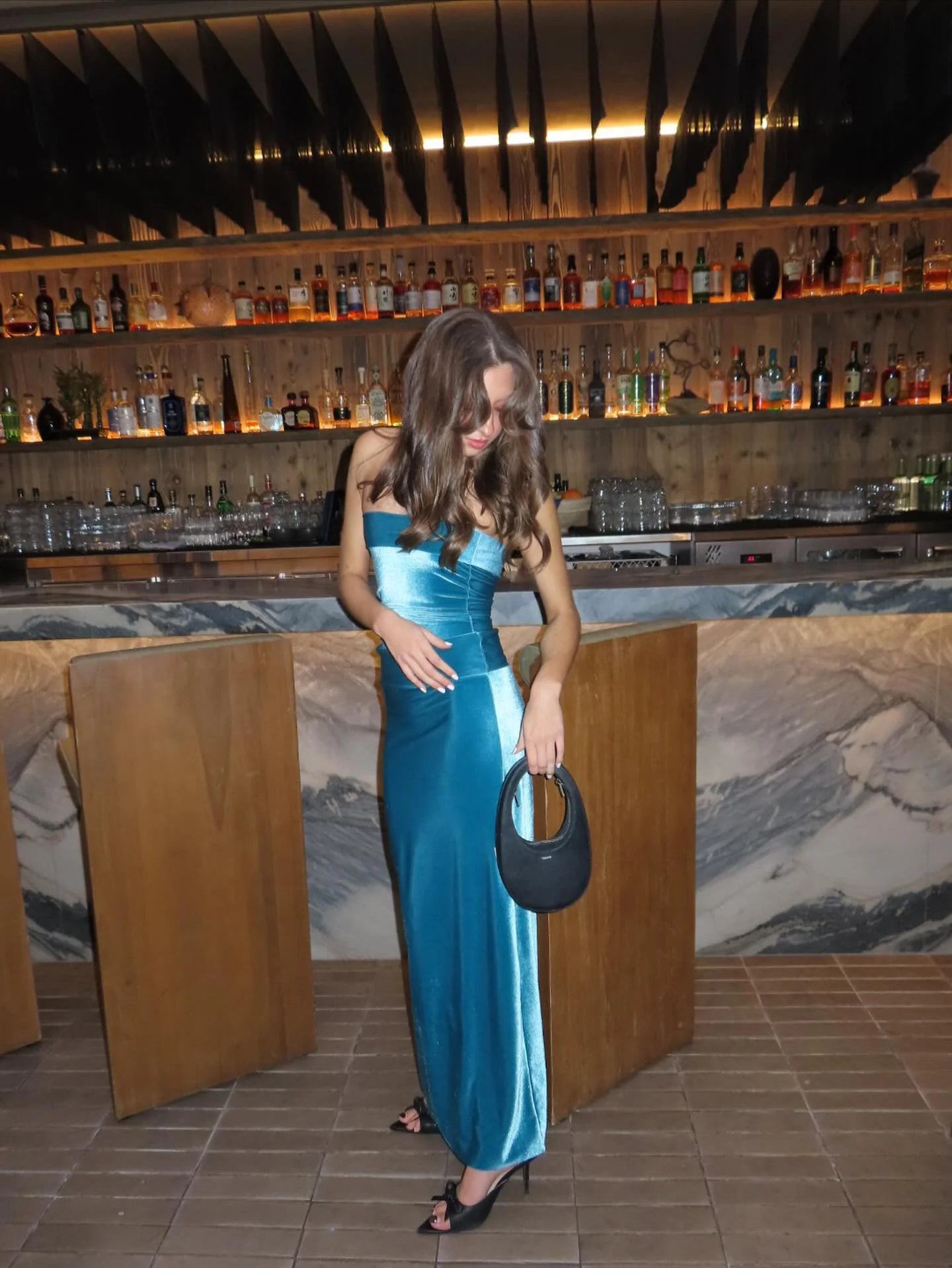 Camryn Top and Martini Maxi Skirt in Teal