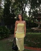 Melt Panel Dress in Limoncello
