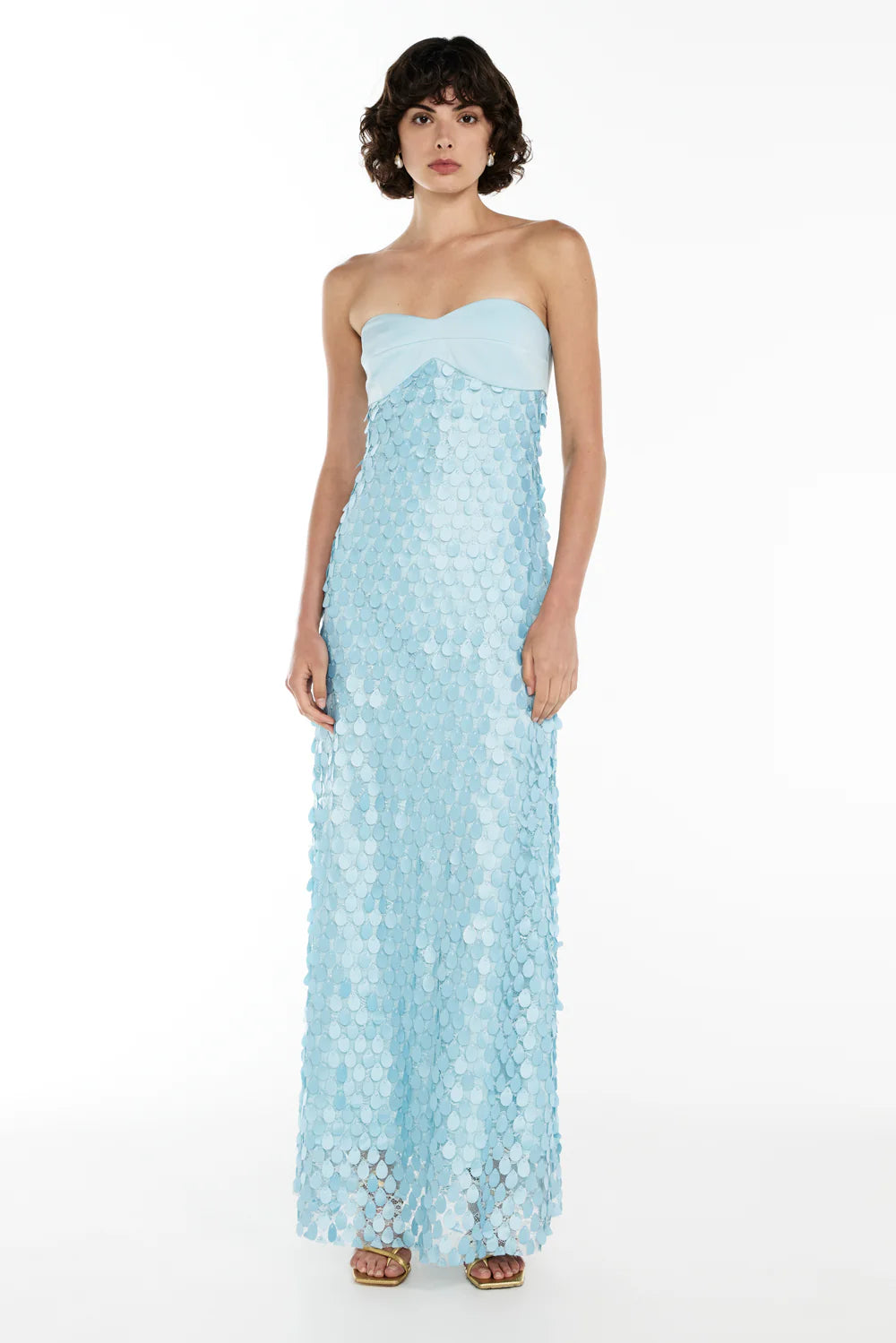 Supreme Extreme Balconette Gown in Aqua Spritz