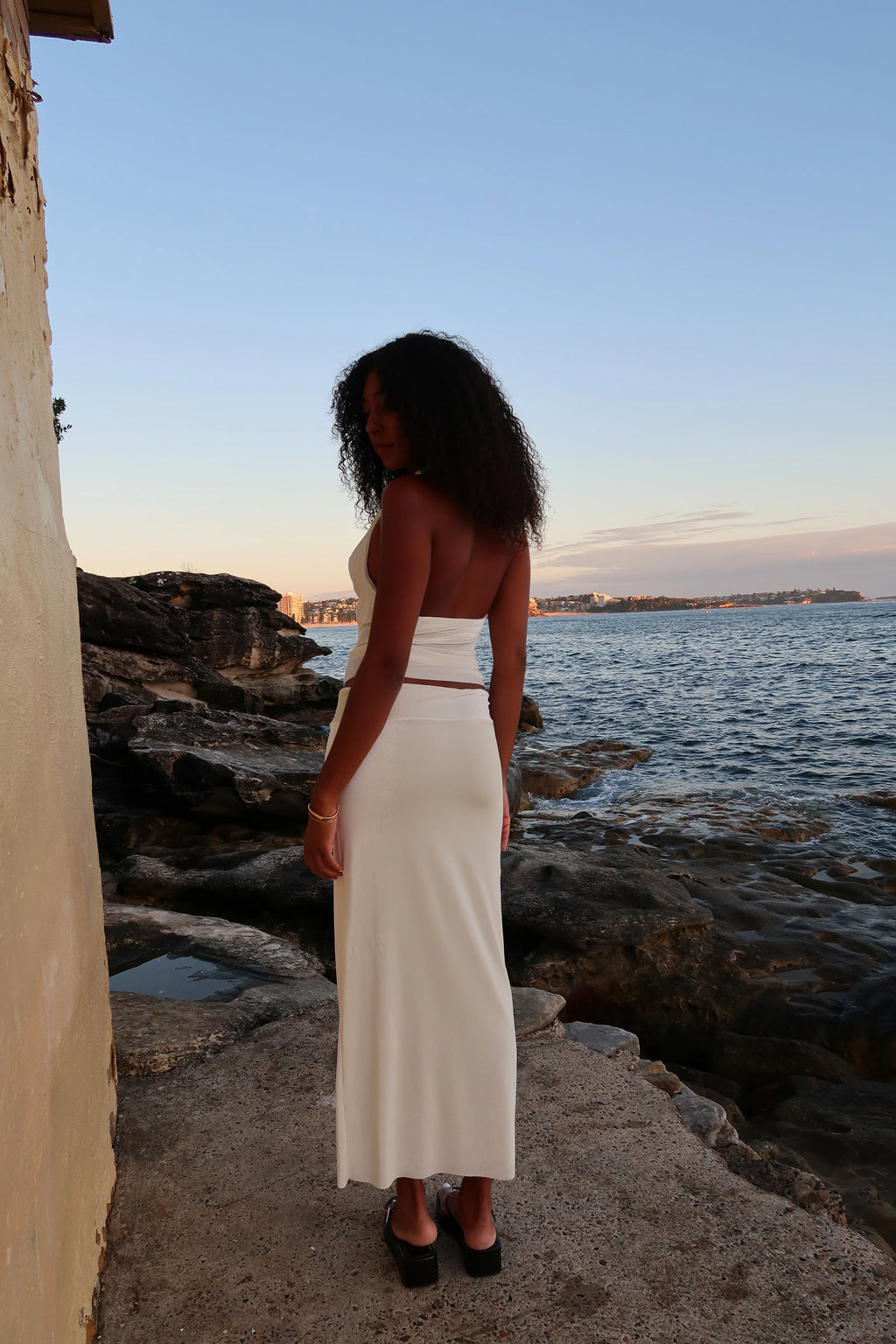 Goldie Top and Martini Maxi in Ivory