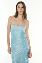 Supreme Extreme Balconette Gown in Aqua Spritz