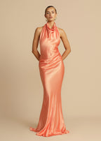 The Gaia Gown in Papaya