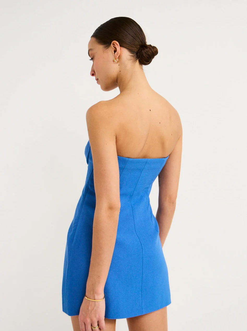 Spoerri Mini Dress in Cobalt Blue