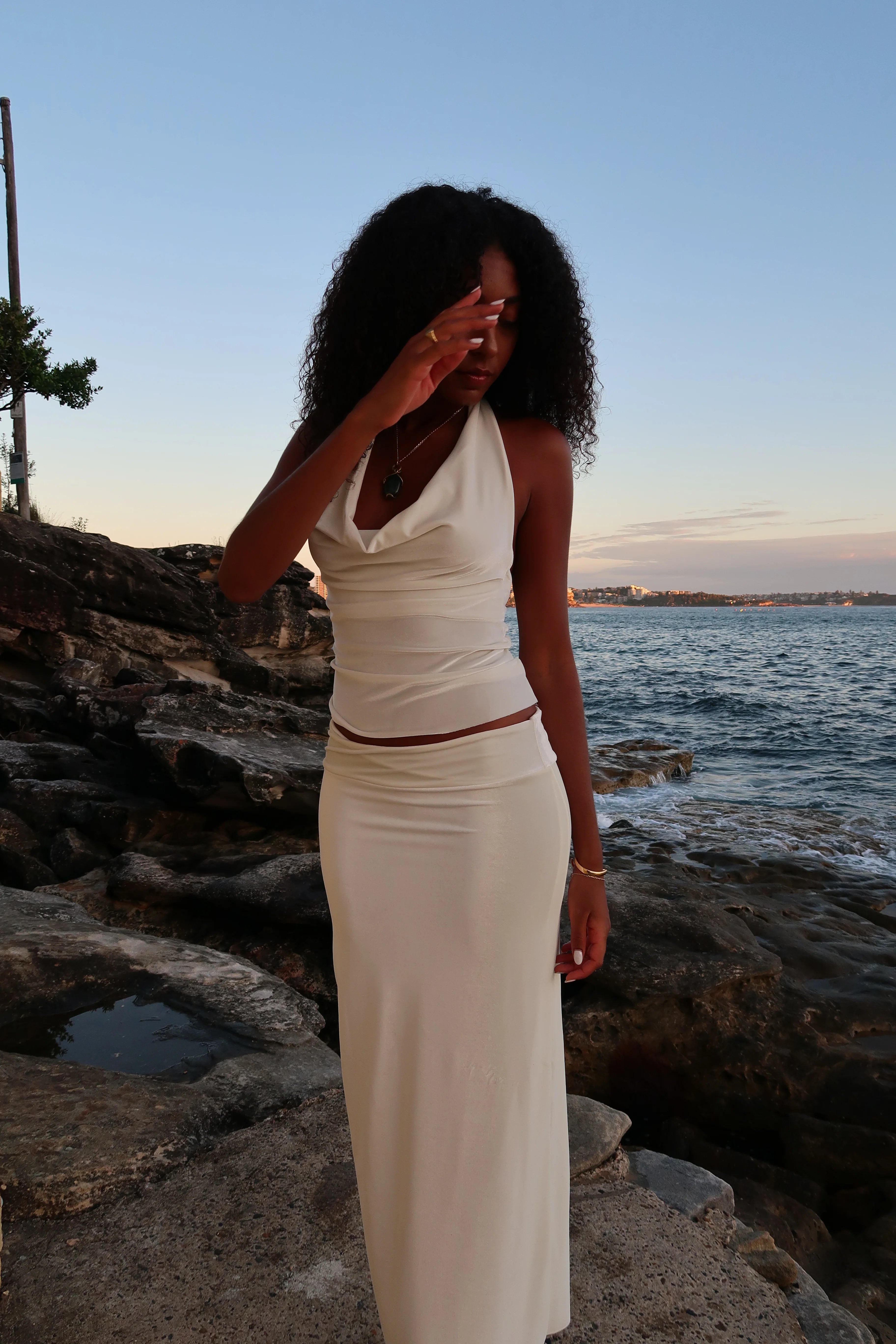 Goldie Top and Martini Maxi in Ivory