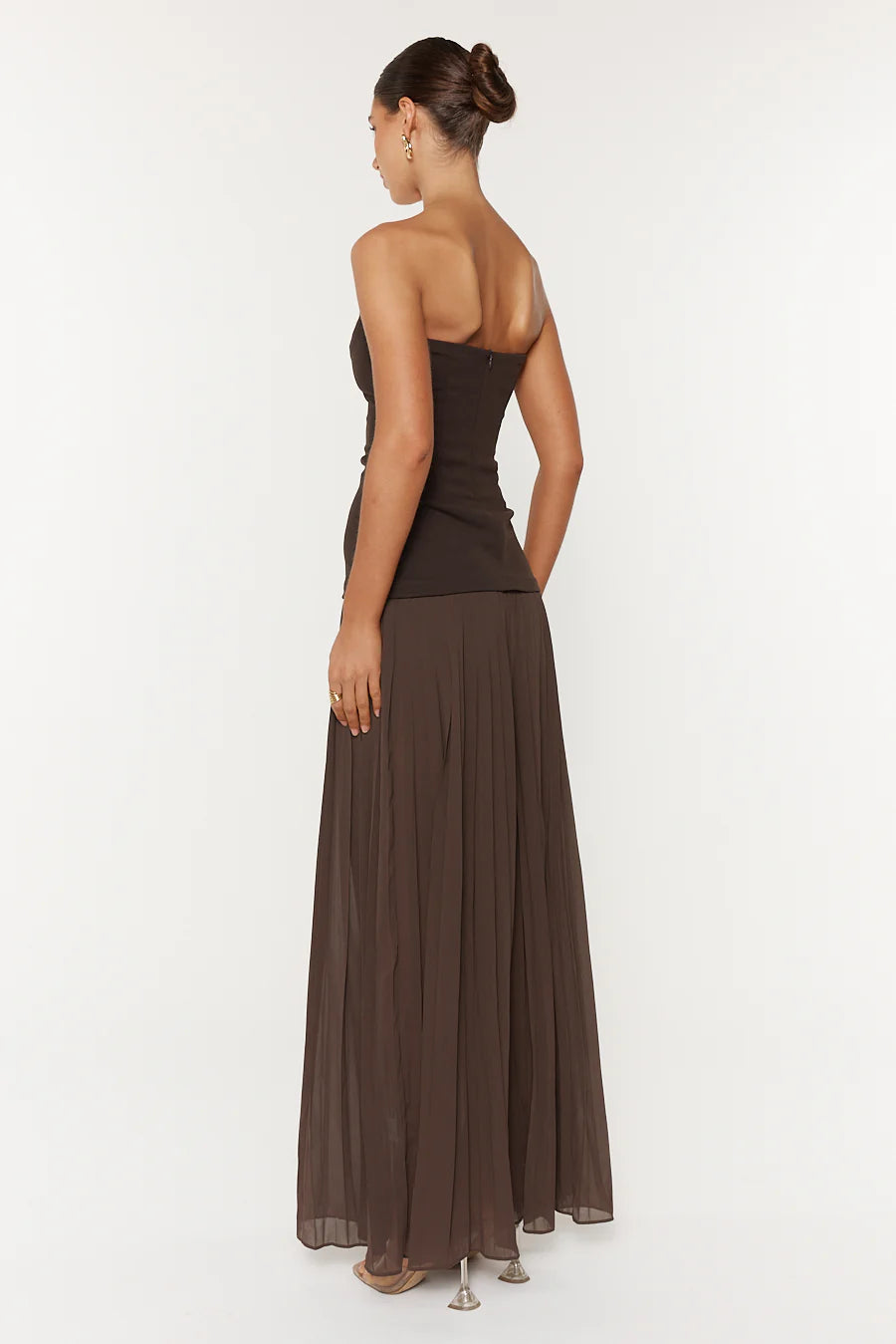 Nicolette Maxi Dress in Espresso