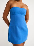 Spoerri Mini Dress in Cobalt Blue