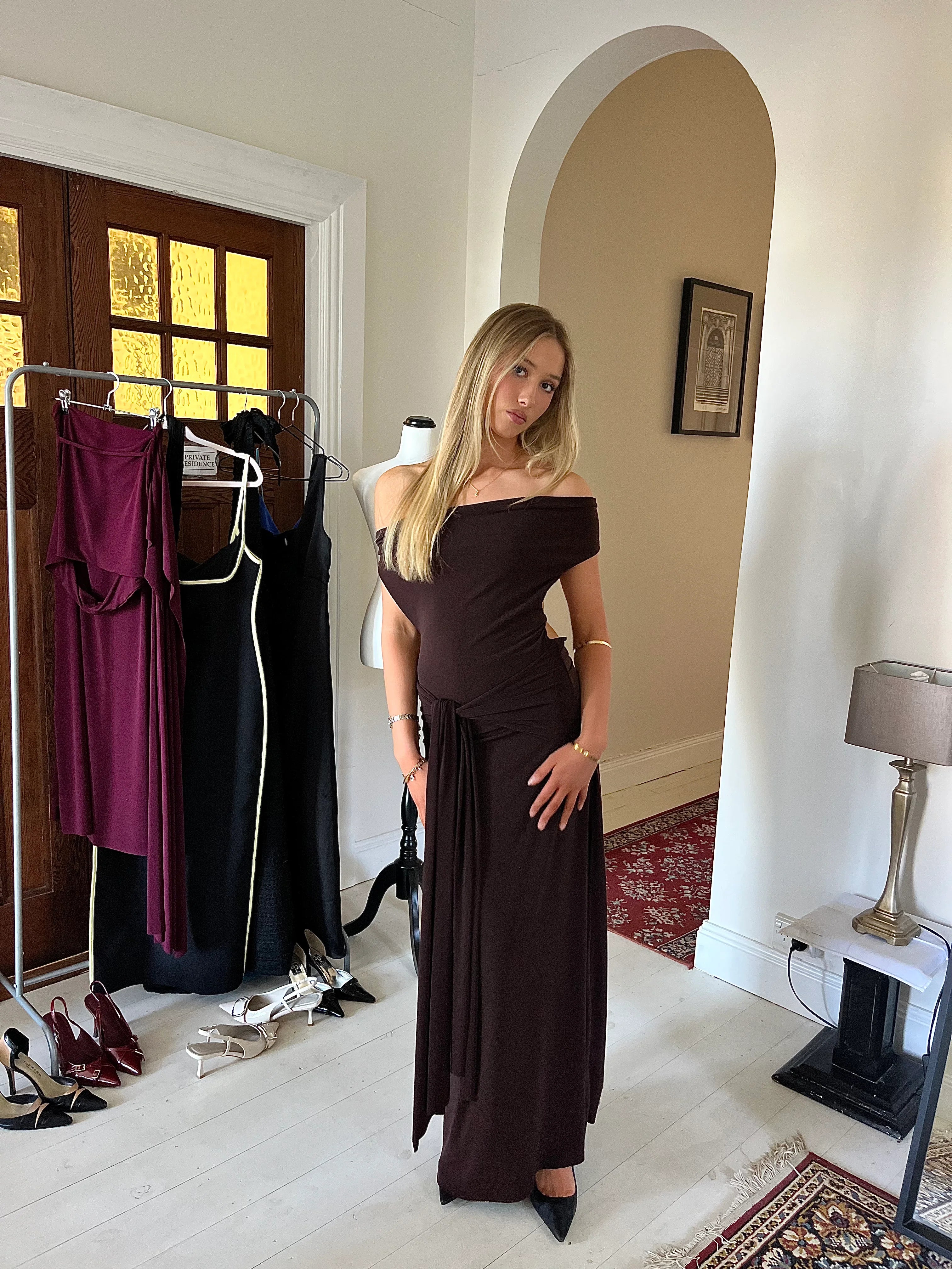 Nadia Dress Brown