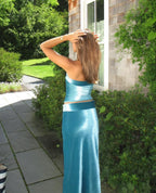 Camryn Top and Martini Maxi Skirt in Teal
