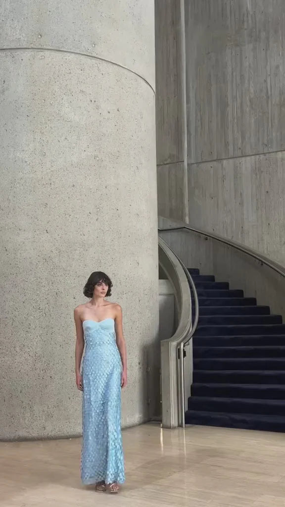 Supreme Extreme Balconette Gown in Aqua Spritz