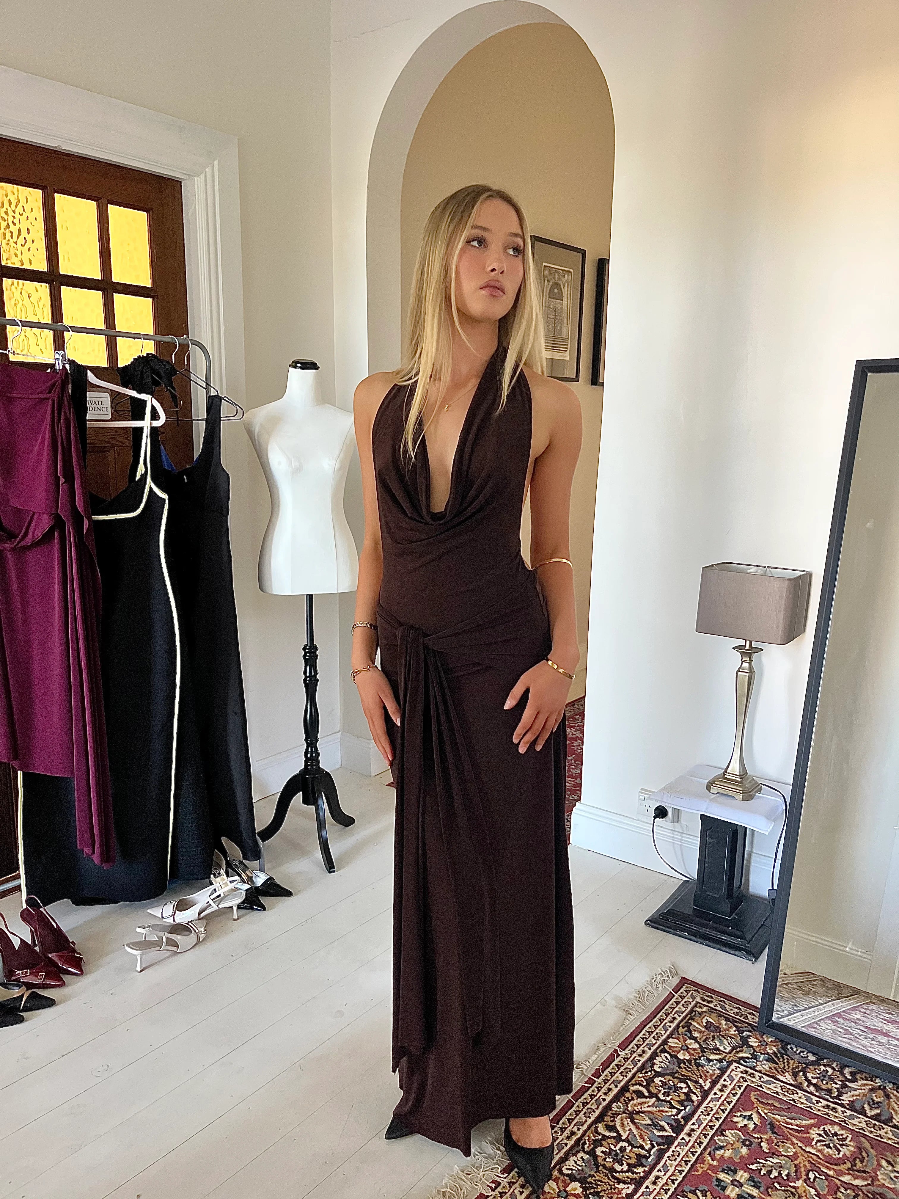 Nadia Dress Brown