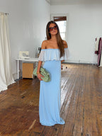 Physllis Dress in Baby Bue
