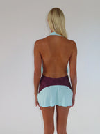 Oma Mini Dress in Aqua