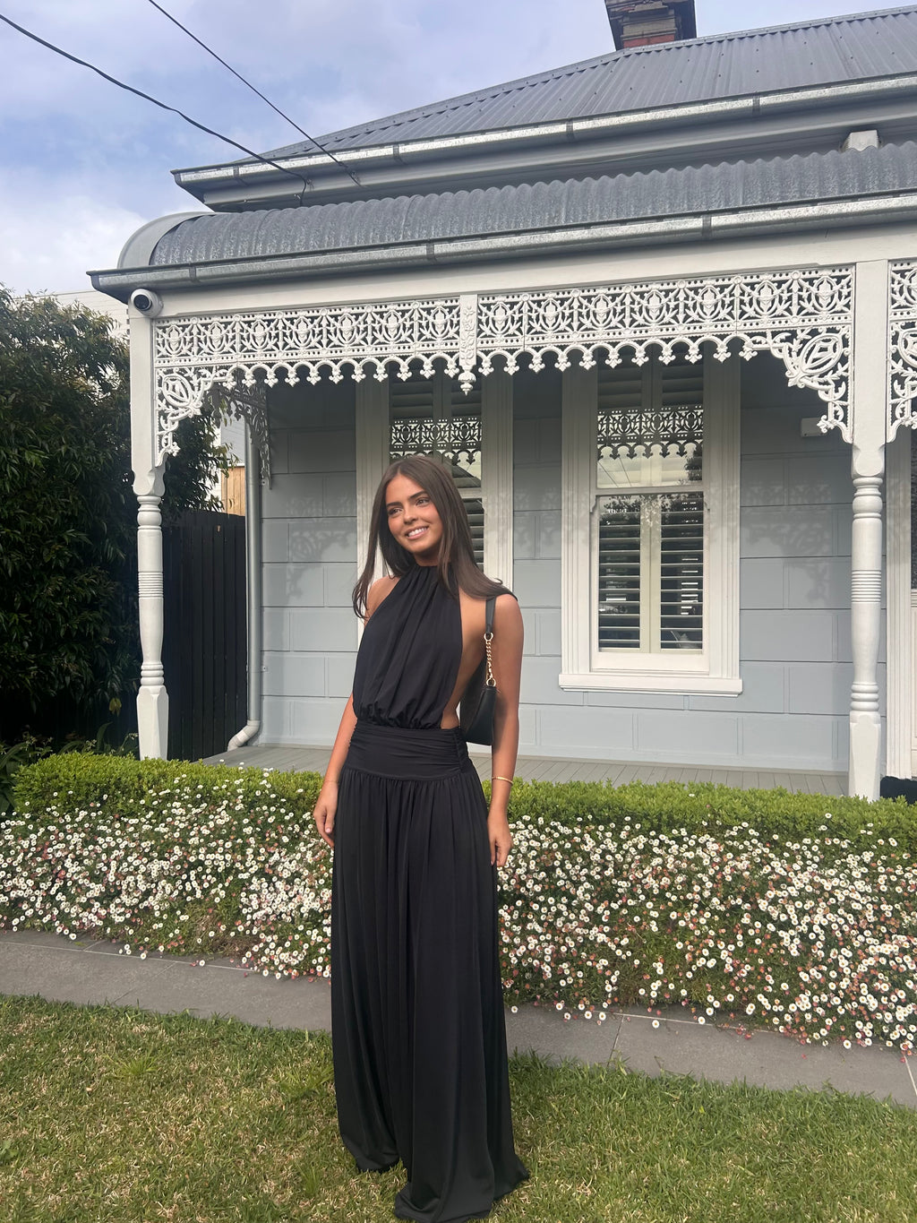 Santina Maxi Dress in Black