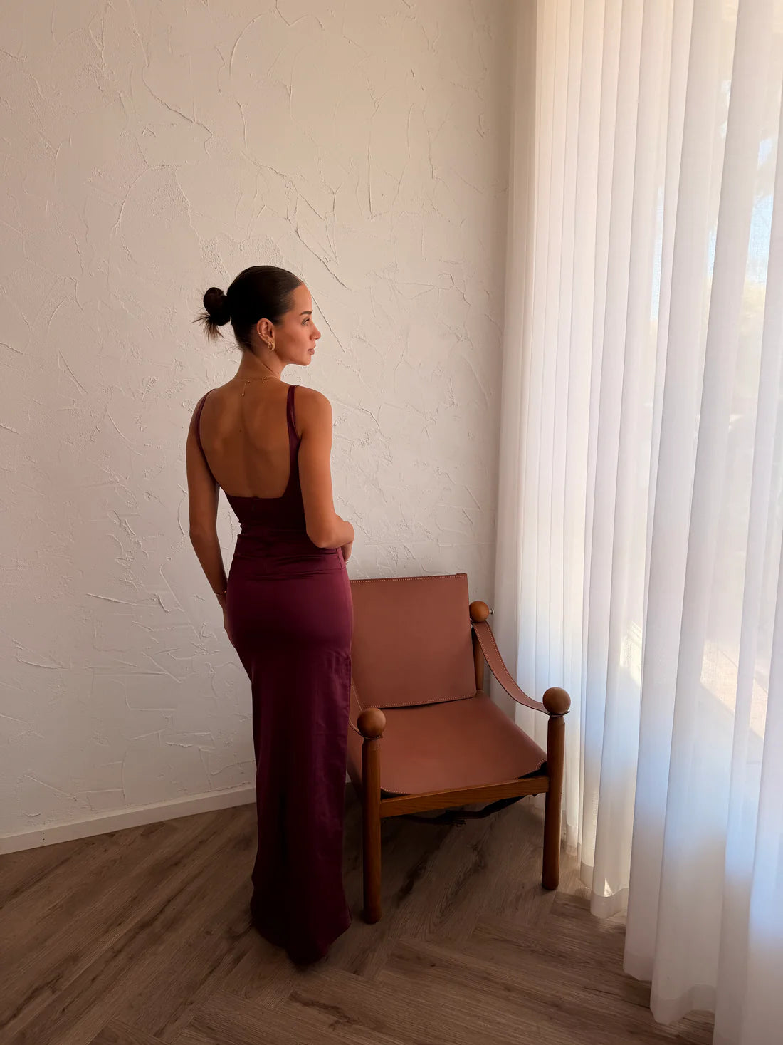 Atlein Gown in Plum