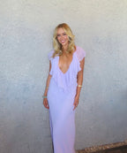 Clover Gown in Lavender