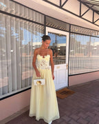 Stephanie Maxi Dress in Butter