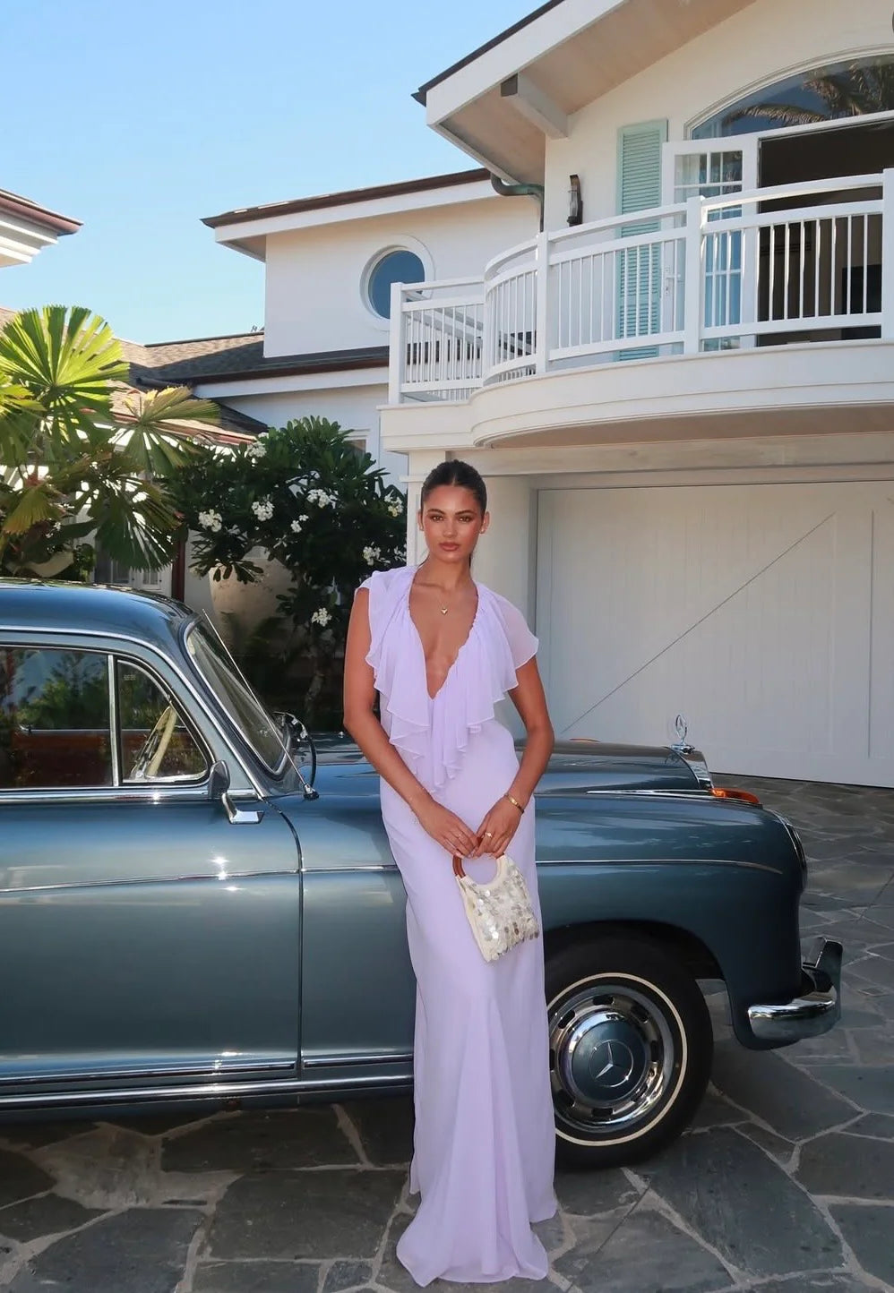 Clover Gown in Lavender