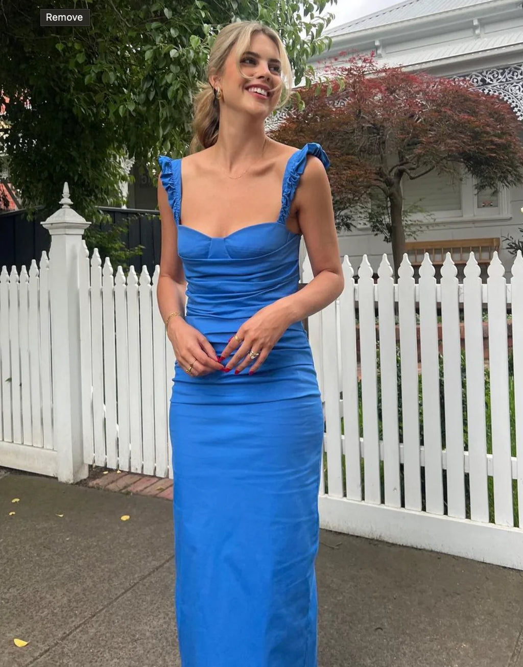 Balconette Gown in Azul