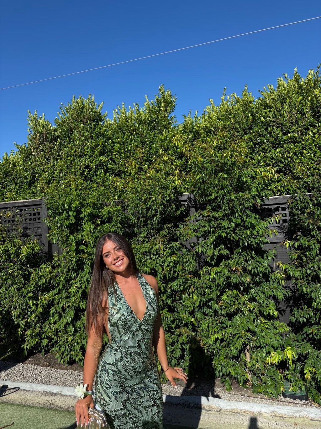 Liana Dress in Seafoam Sequin