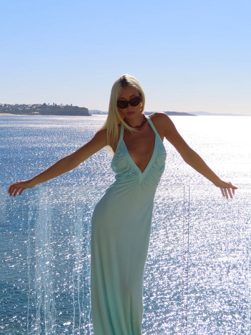 Angelina Maxi in Aqua