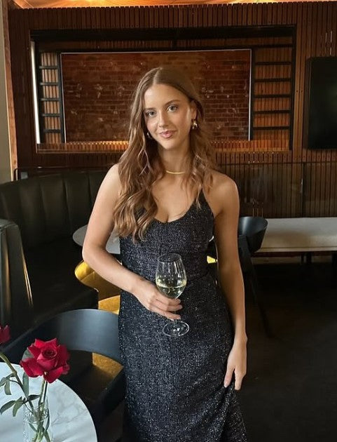 Vintage Black Sparkle Dress