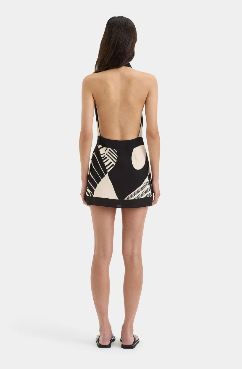 Realisme Wrap Halter Mini Dress