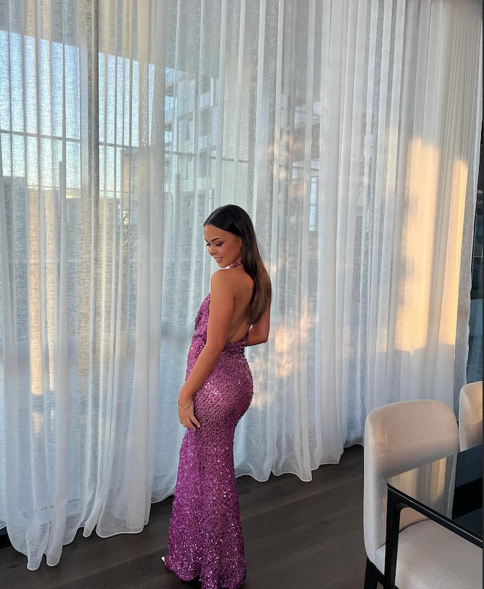 Verona Dress in Raspberry