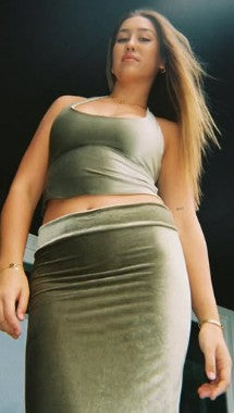 Bea Halter and Martini Maxi Skirt