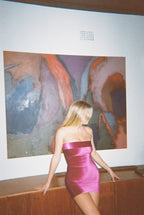 Camryn Mini Dress in Magenta