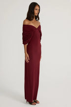 Neve Dress in Burgundy