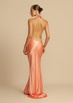 The Gaia Gown in Papaya