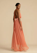 Serena Dress in Coral