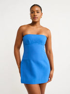 Spoerri Mini Dress in Cobalt Blue
