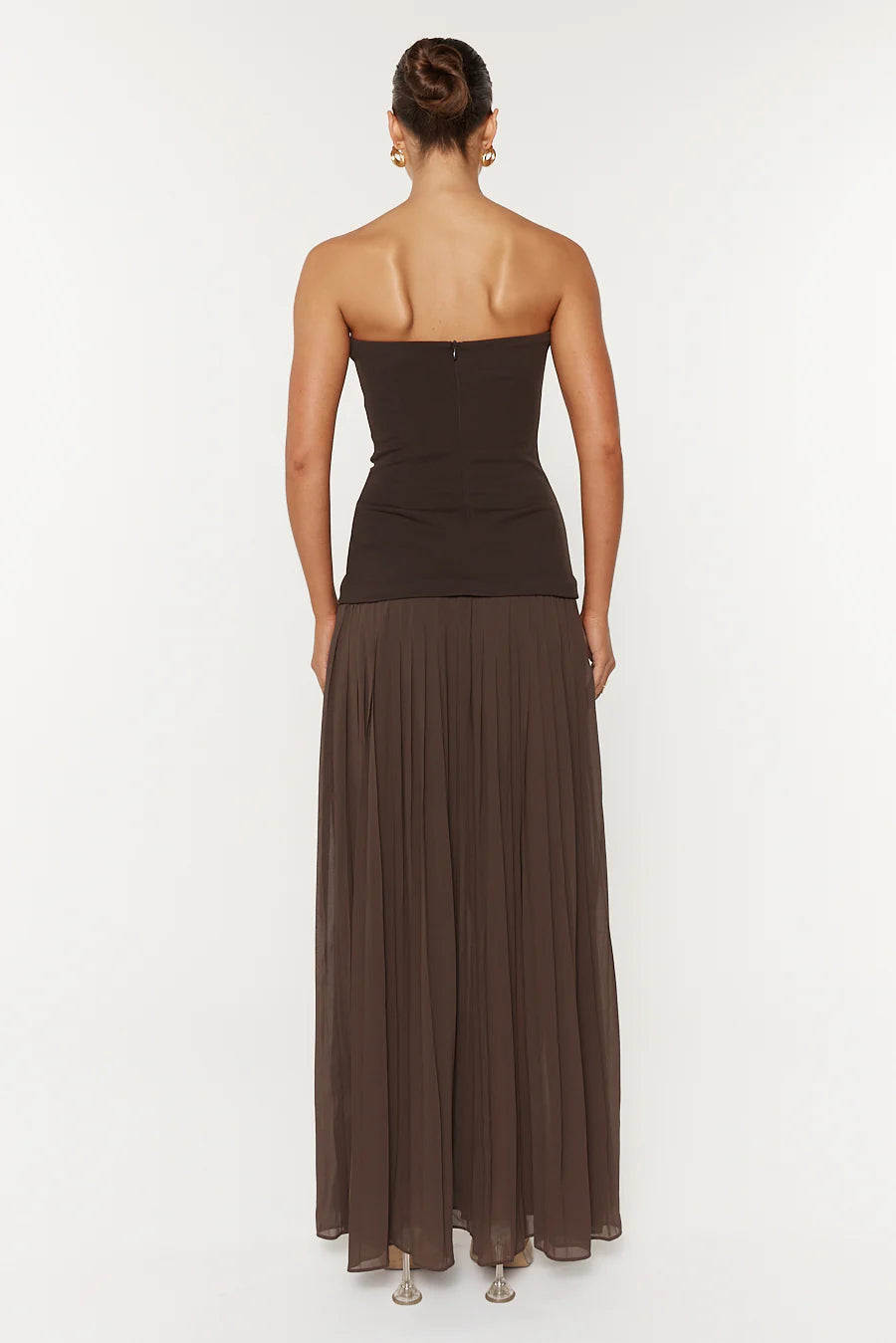 Nicolette Maxi Dress in Espresso