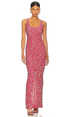 Janhvi Maxi in Hot Pink