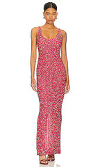 Janhvi Maxi in Hot Pink