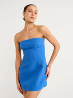 Spoerri Mini Dress in Cobalt Blue